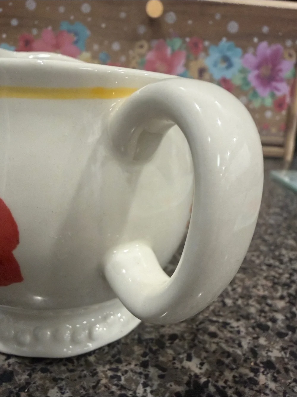 The PioneerWoman Flea Market Floral Stoneware Cream Pitcher